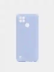 Небесно-голубой чехол для Realme C21 / C20 / C11 2021 силиконовый