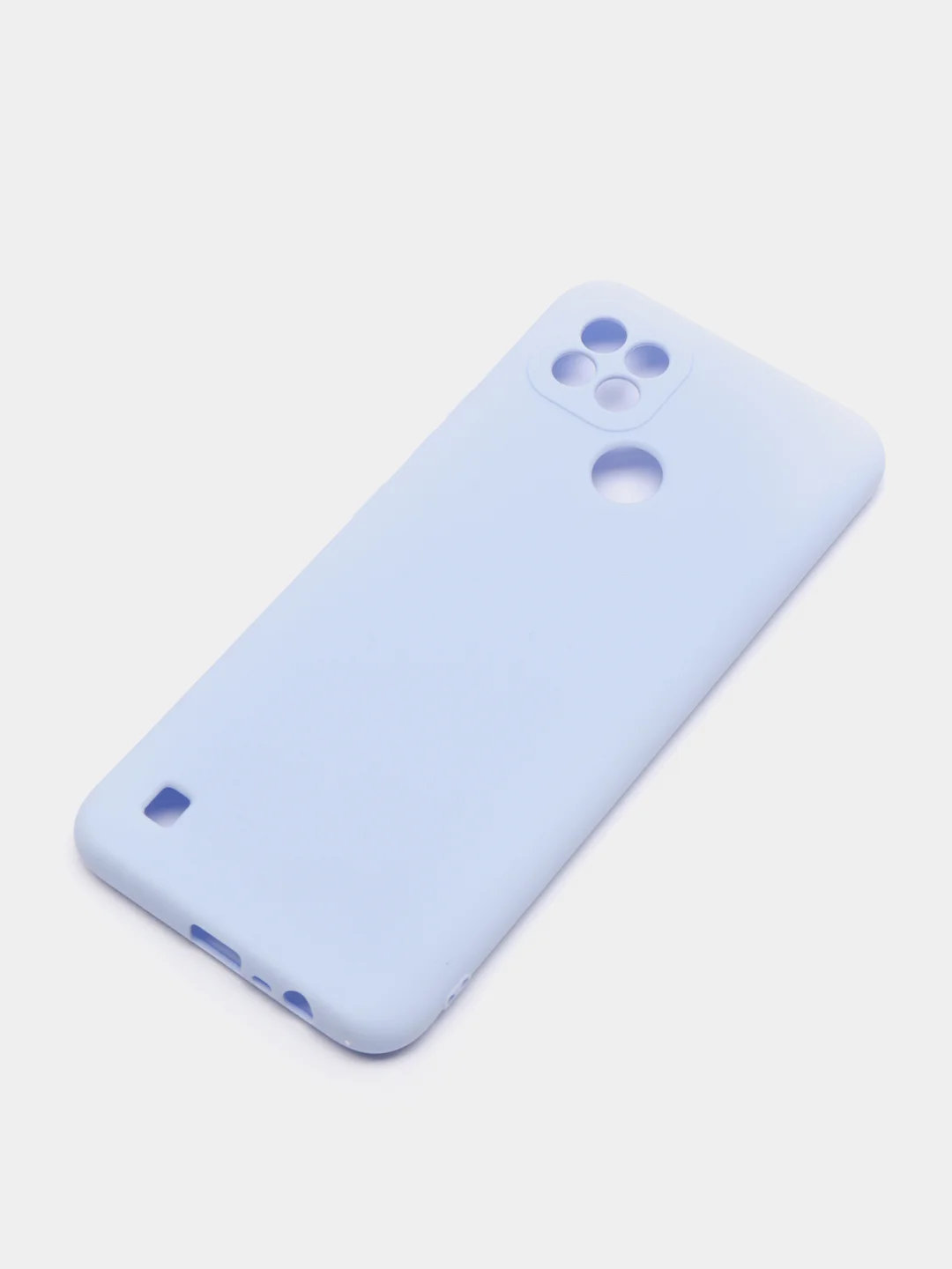 Небесно-голубой чехол для Realme C21 / C20 / C11 2021 силиконовый