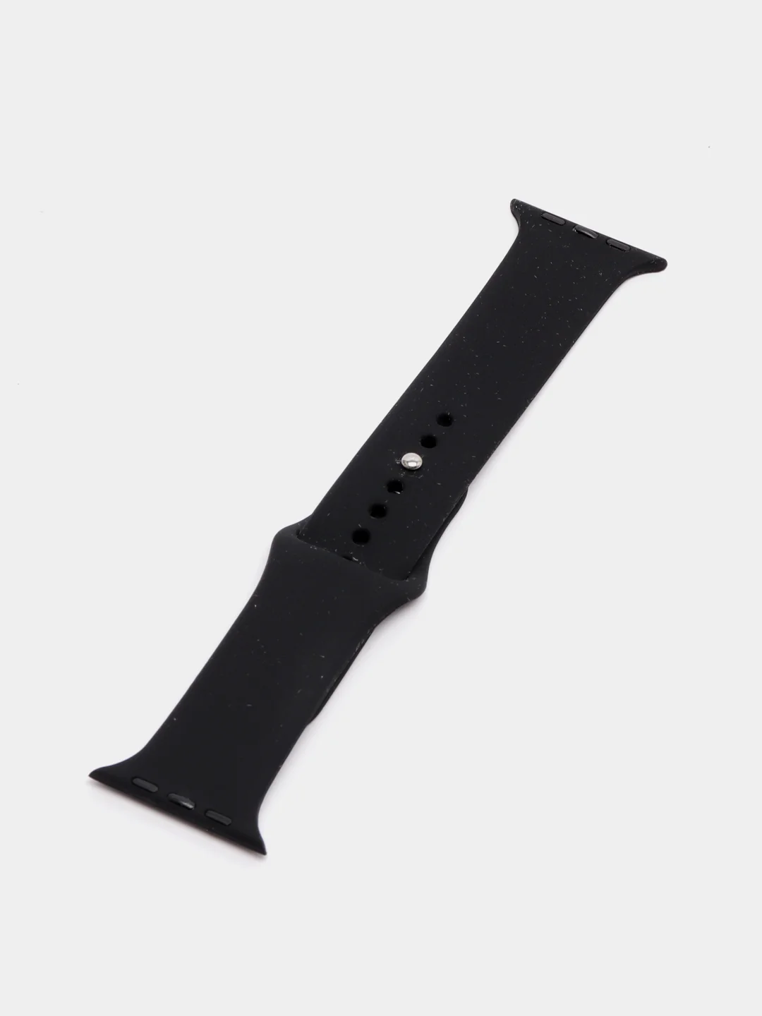 Черный ремешок для Apple Watch 38 мм / 40 мм / 42 мм / 44 мм , размер M, силиконовый