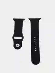 Черный ремешок для Apple Watch 38 мм / 40 мм / 42 мм / 44 мм , размер M, силиконовый