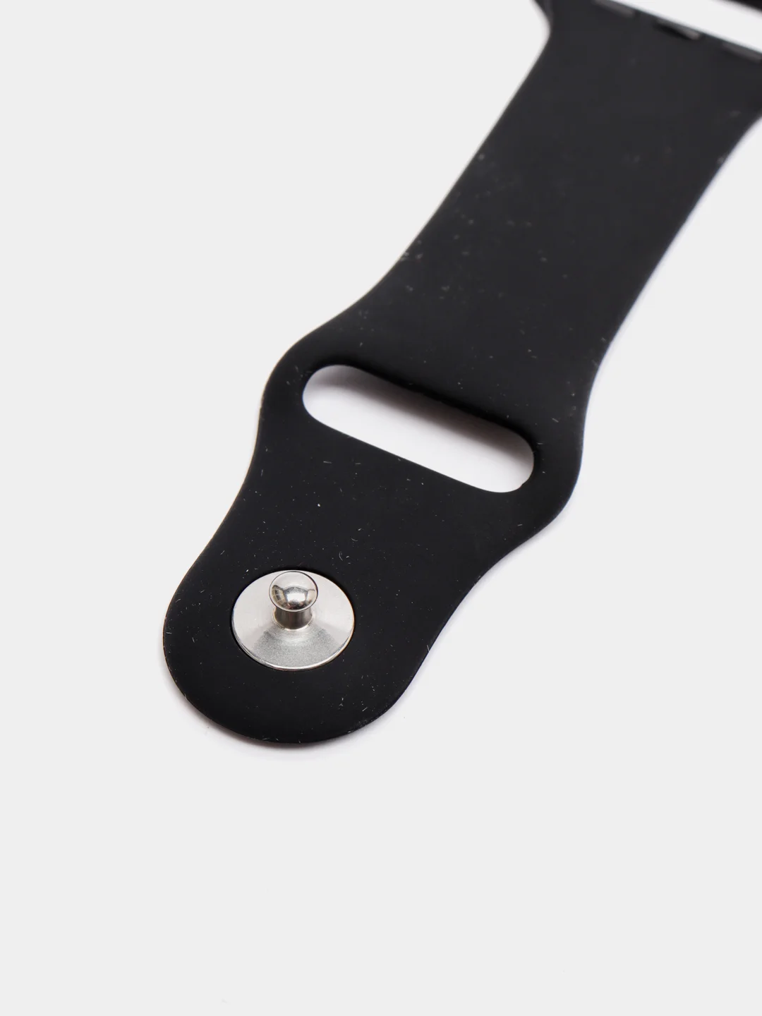 Черный ремешок для Apple Watch 38 мм / 40 мм / 42 мм / 44 мм , размер M, силиконовый