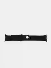 Черный ремешок для Apple Watch 38 мм / 40 мм / 42 мм / 44 мм , размер M, силиконовый