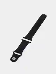 Черный ремешок для Apple Watch 38 мм / 40 мм / 42 мм / 44 мм , размер M, силиконовый