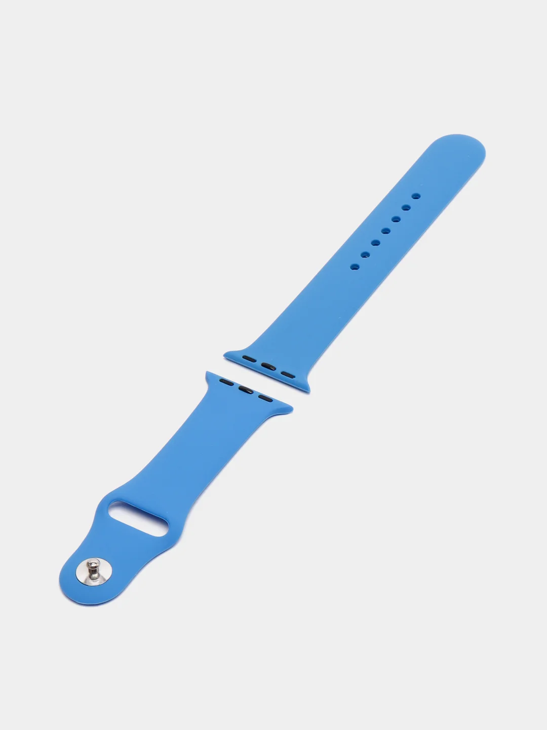 Синий ремешок для Apple Watch 38 мм / 40 мм / 42 мм / 44 мм , размер M, силиконовый