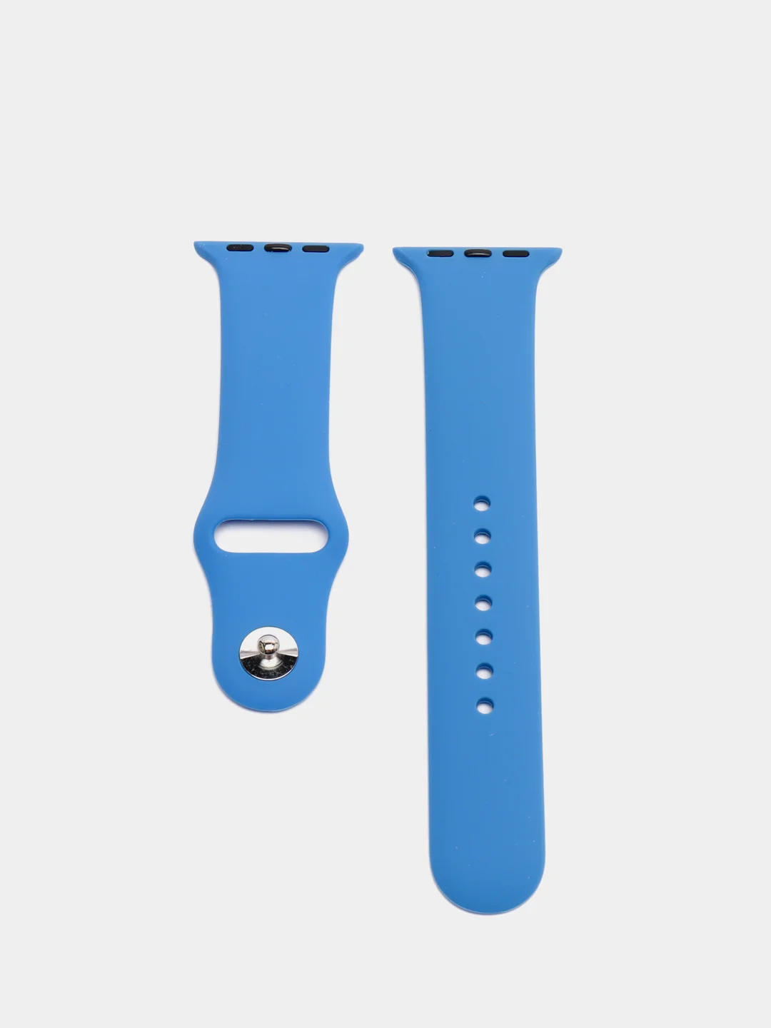 Синий ремешок для Apple Watch 38 мм / 40 мм / 42 мм / 44 мм , размер M, силиконовый