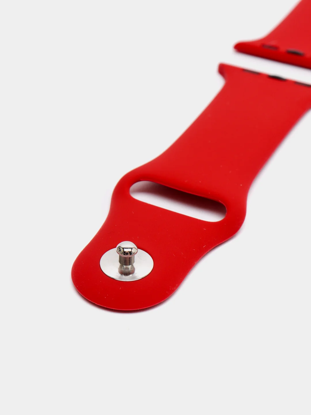 Красный ремешок для Apple Watch 38 мм / 40 мм / 42 мм / 44 мм , размер M, силиконовый
