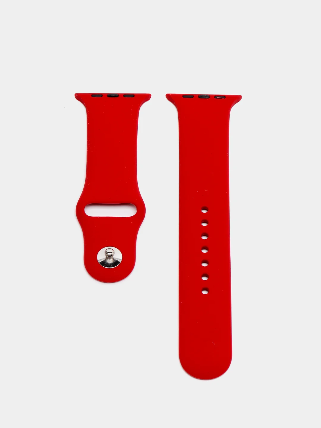 Красный ремешок для Apple Watch 38 мм / 40 мм / 42 мм / 44 мм , размер M, силиконовый