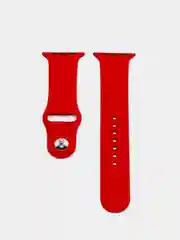 Красный ремешок для Apple Watch 38 мм / 40 мм / 42 мм / 44 мм , размер M, силиконовый