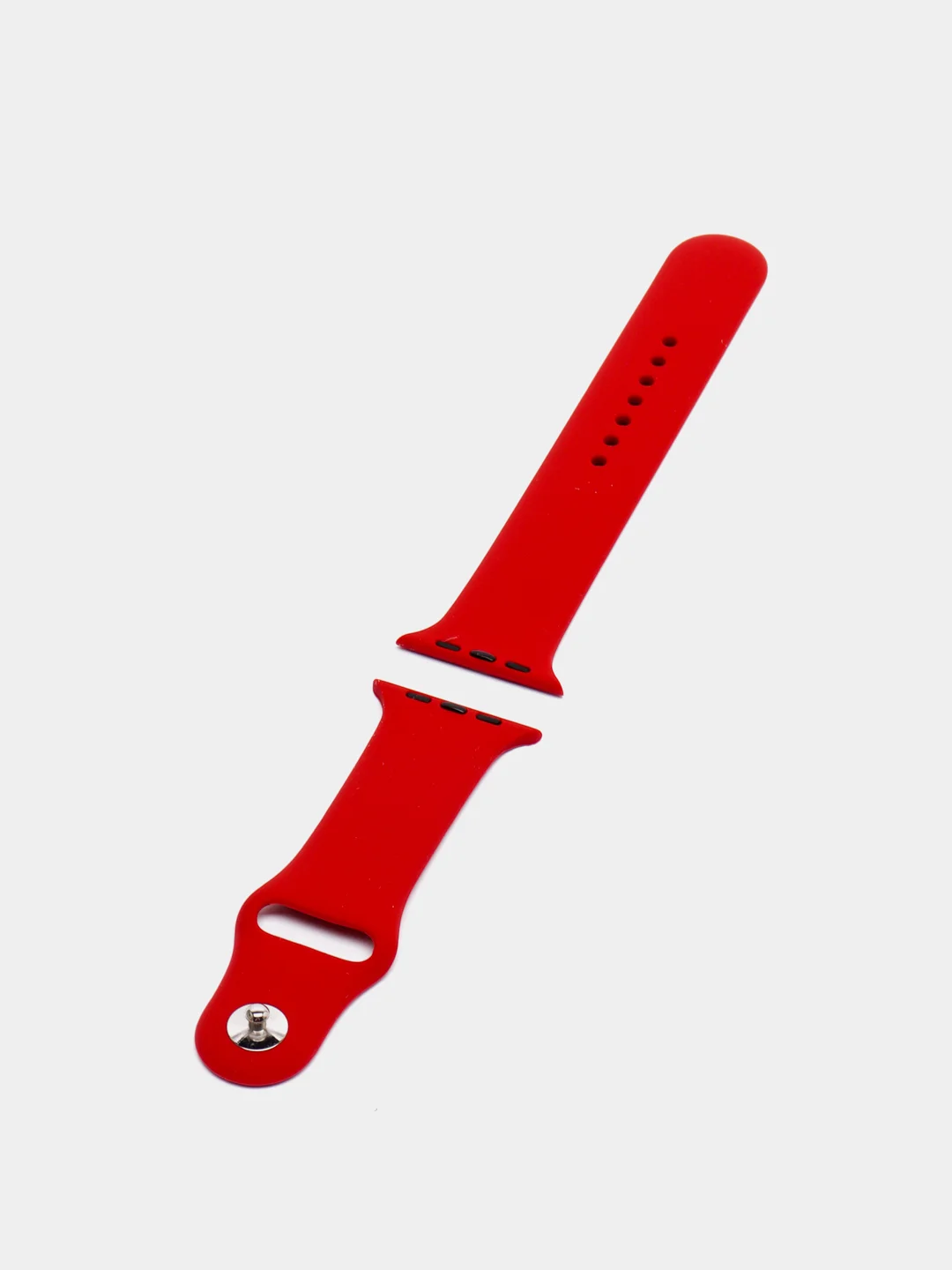 Красный ремешок для Apple Watch 38 мм / 40 мм / 42 мм / 44 мм , размер M, силиконовый