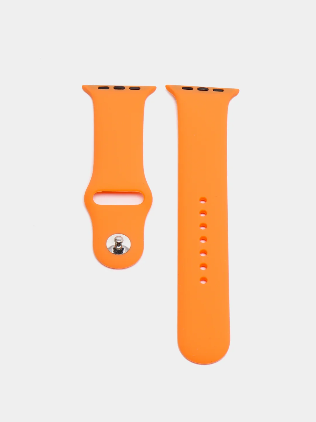 Оранжевый ремешок для Apple Watch 38 мм / 40 мм / 42 мм / 44 мм , размер M, силиконовый