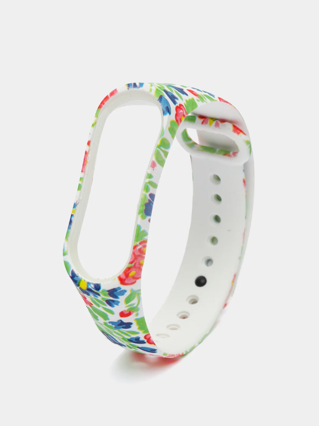 Зеленый ремешок с рисунком для Xiaomi Mi Band 3 / Mi Band 4, силиконовый, с принтом