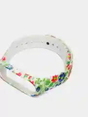 Зеленый ремешок с рисунком для Xiaomi Mi Band 3 / Mi Band 4, силиконовый, с принтом