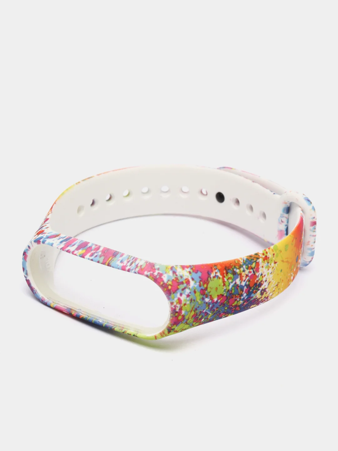 Оранжевый ремешок с рисунком для Xiaomi Mi Band 3 / Mi Band 4, силиконовый, с принтом