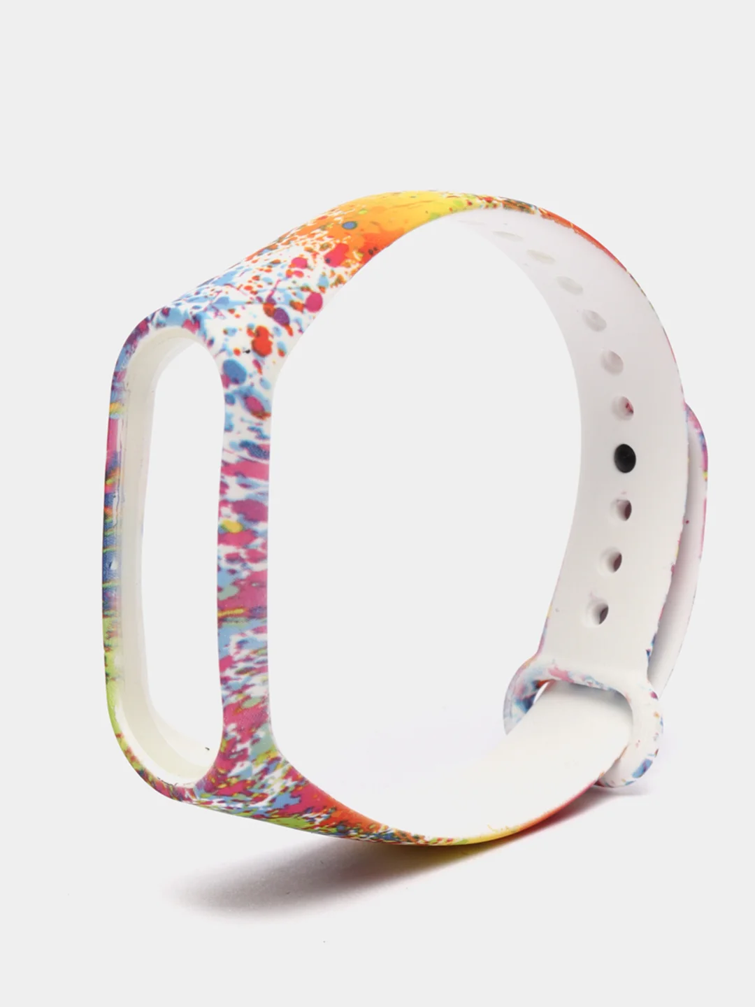 Оранжевый ремешок с рисунком для Xiaomi Mi Band 3 / Mi Band 4, силиконовый, с принтом