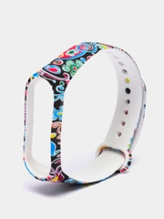 Ремешок с рисунком для Xiaomi Mi Band 3 / Mi Band 4, силиконовый, с принтом