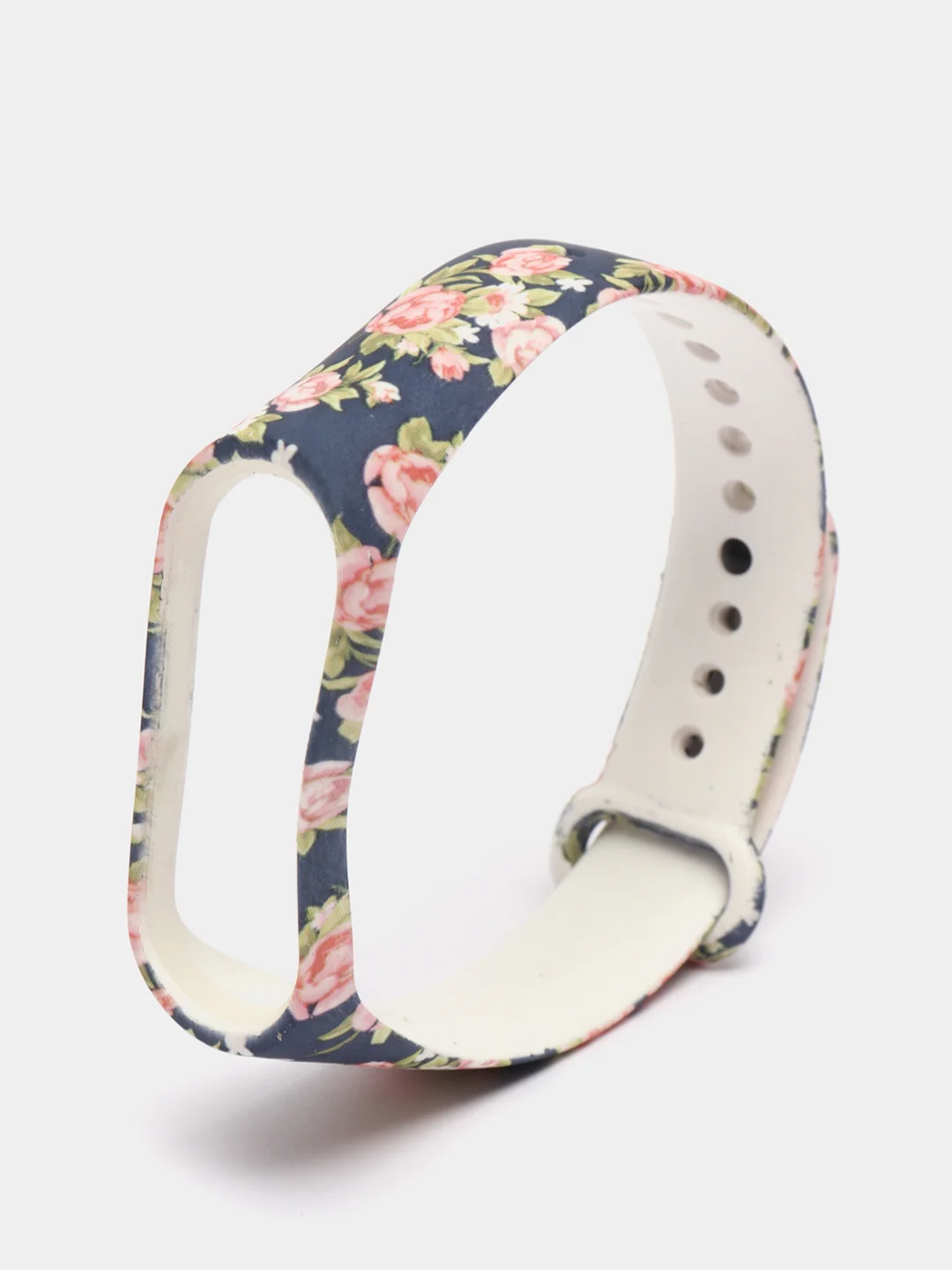 Фиолетовый ремешок с рисунком для Xiaomi Mi Band 3 / Mi Band 4, силиконовый, с принтом