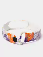 Розовый ремешок с рисунком для Xiaomi Mi Band 3 / Mi Band 4, силиконовый, с принтом