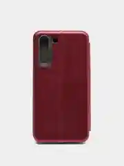 Бордовый чехол-книжка для Samsung Galaxy S21 FE