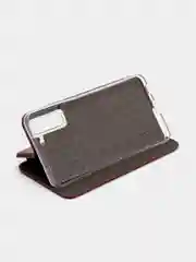 Бордовый чехол-книжка для Samsung Galaxy S21 FE