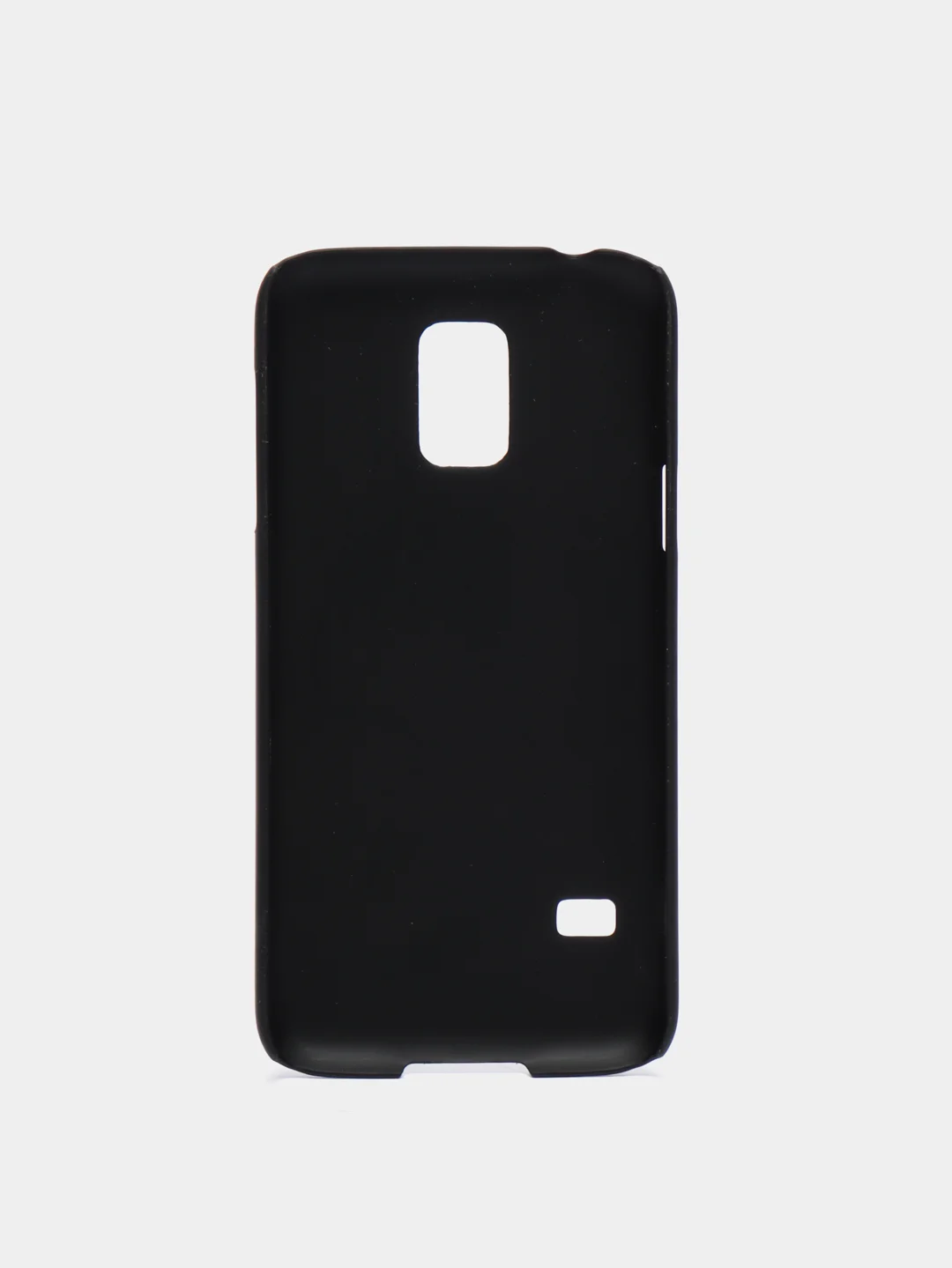 Серый металлик чехол чёрный с принтом + защитная плёнка для Samsung S5 / S5 Mini