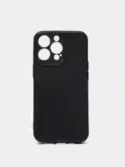 Черный чехол IPhone 13 / 13 Mini / 13Pro / 13ProMax силиконовый, имитация кожи