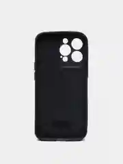 Черный чехол IPhone 13 / 13 Mini / 13Pro / 13ProMax силиконовый, имитация кожи