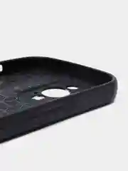 Черный чехол IPhone 13 / 13 Mini / 13Pro / 13ProMax силиконовый, имитация кожи