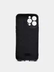 Черный чехол IPhone 13 / 13 Mini / 13Pro / 13ProMax силиконовый, имитация кожи
