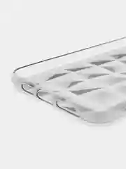 Серый меланж чехол для iPhone (Айфон) 11 силиконовый, синий