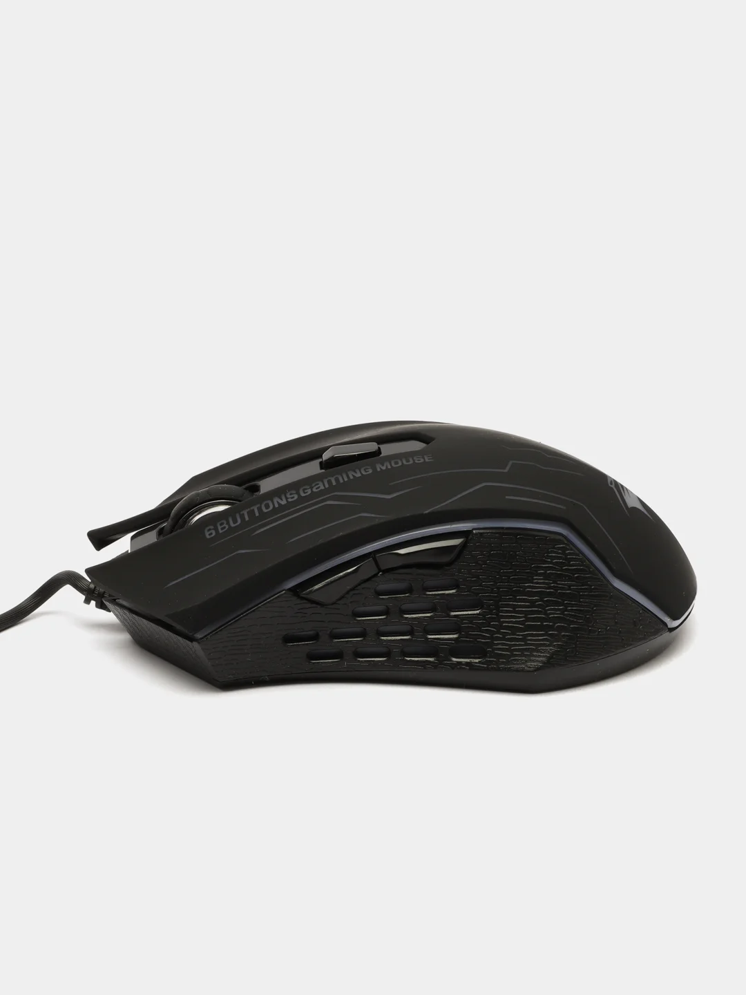Угольный бесшумная проводная игровая компьютерная мышь Forka с RGB подсветкой, 6 кнопок
