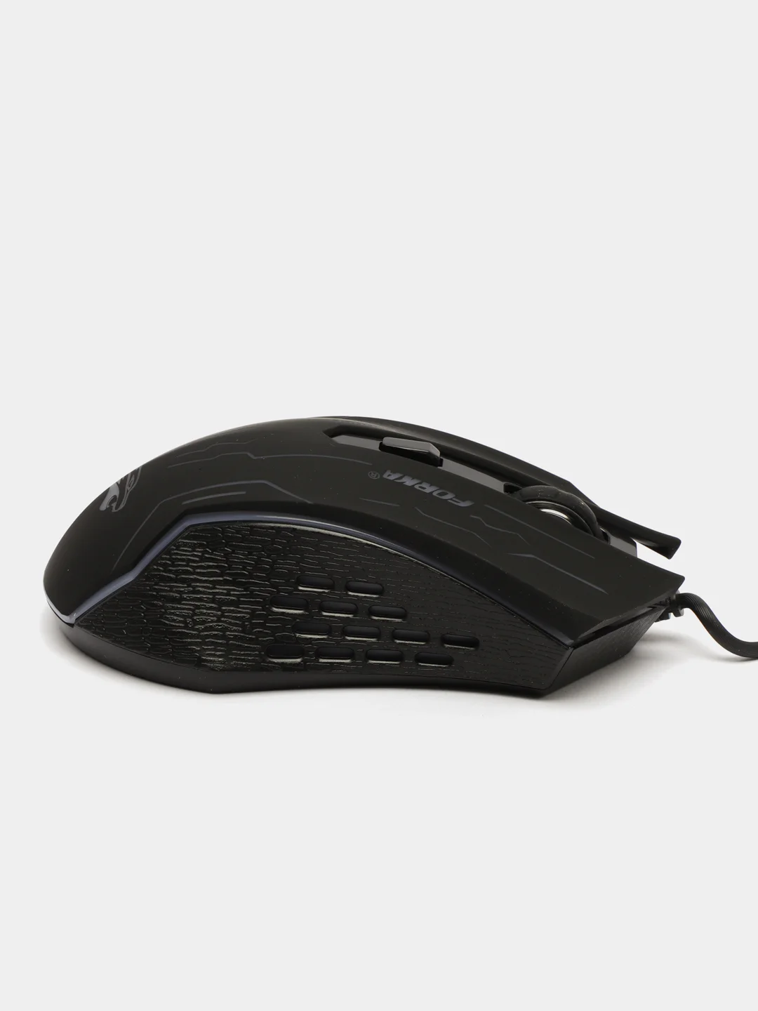 Угольный бесшумная проводная игровая компьютерная мышь Forka с RGB подсветкой, 6 кнопок