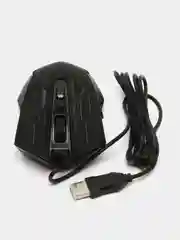 Угольный бесшумная проводная игровая компьютерная мышь Forka с RGB подсветкой, 6 кнопок