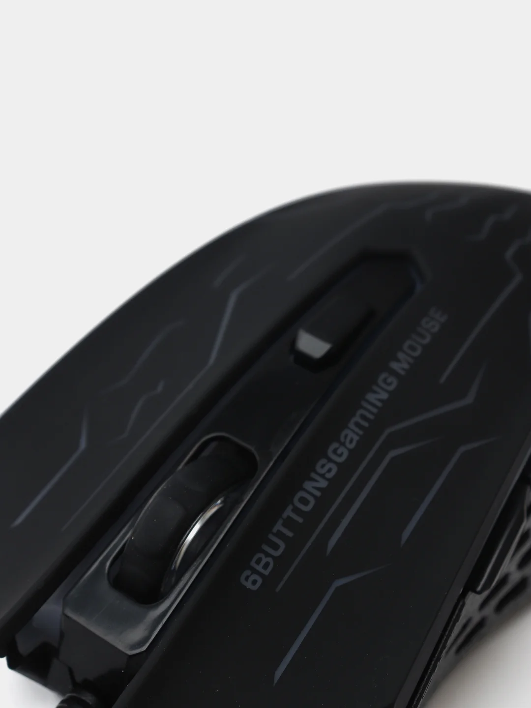 Черный бесшумная проводная игровая компьютерная мышь Forka с RGB подсветкой, 6 кнопок