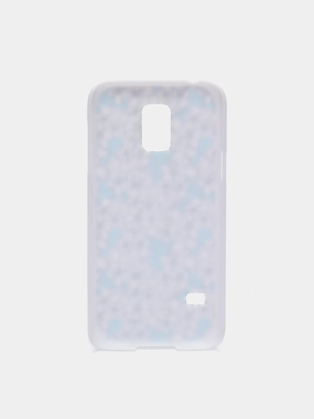 Бежевый меланж чехол с принтом + защитная пленка для Samsung S5 mini
