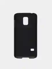 Серебряный чехол чёрный с принтом + защитная плёнка для Samsung S5 / S5 Mini