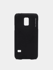 Чехол чёрный с принтом + защитная плёнка для Samsung S5 / S5 Mini