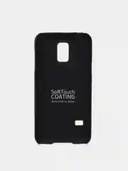 Серый чехол чёрный с принтом + защитная плёнка для Samsung S5 / S5 Mini