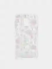 Бежевый чехол с принтом + защитная пленка для Samsung S5 mini