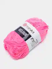 Фуксия пряжа YarnArt Velour, 100% микрополиэстер, 100 г/170 м