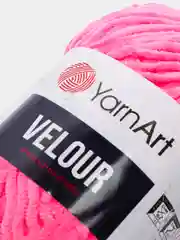 Фуксия пряжа YarnArt Velour, 100% микрополиэстер, 100 г/170 м