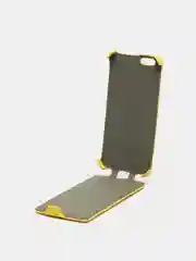 Желтый чехол флип для iPhone 6