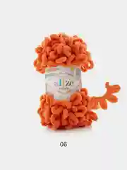 Оранжевый пряжа Alize Puffy 100% Микрополиэстер 100г 9м (Часть2)