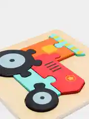 Оранжевый пазл деревянный / Игрушка для малышей / Мозайка