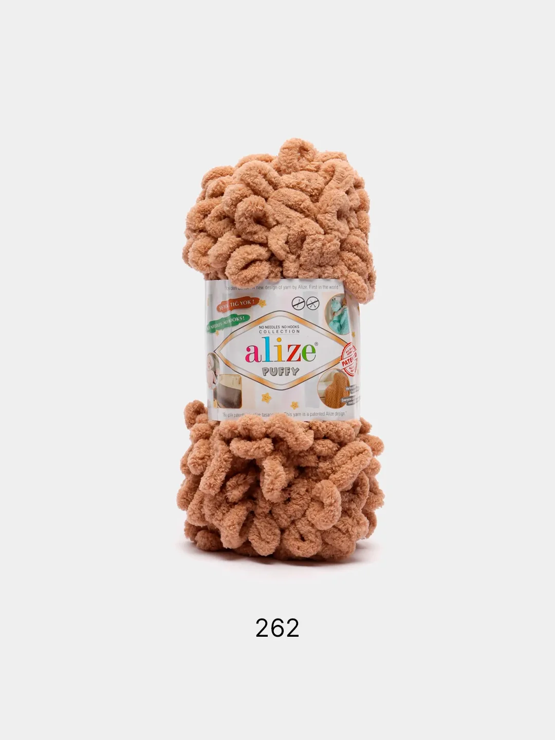 Бежевый пряжа Alize Puffy 100% Микрополиэстер 100г 9м (Часть2)