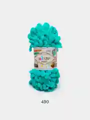 Бирюзовый пряжа Alize Puffy 100% Микрополиэстер 100г 9м (Часть2)