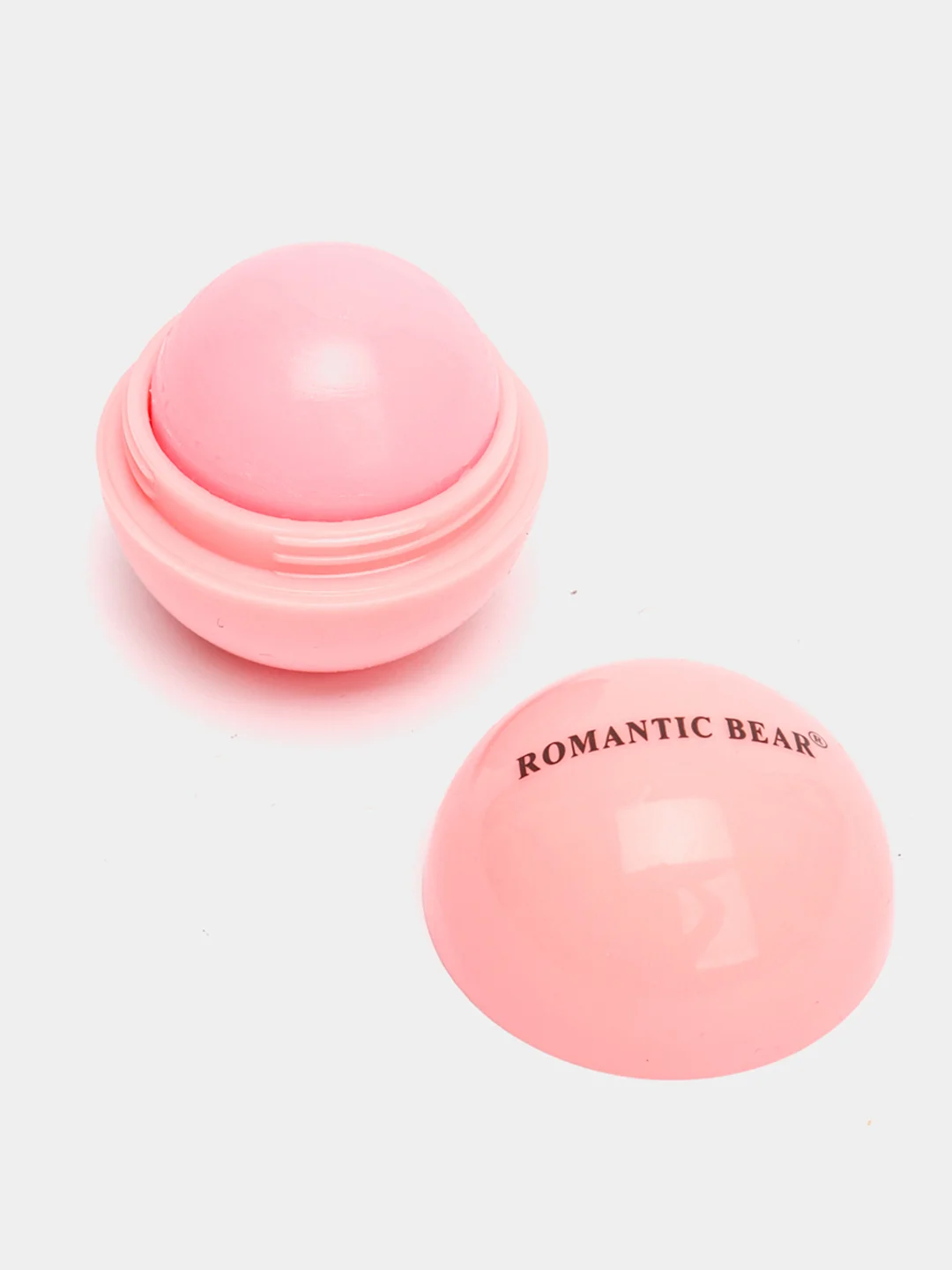 Розовый бальзам для губ Romantic Bear, увлажняющий
