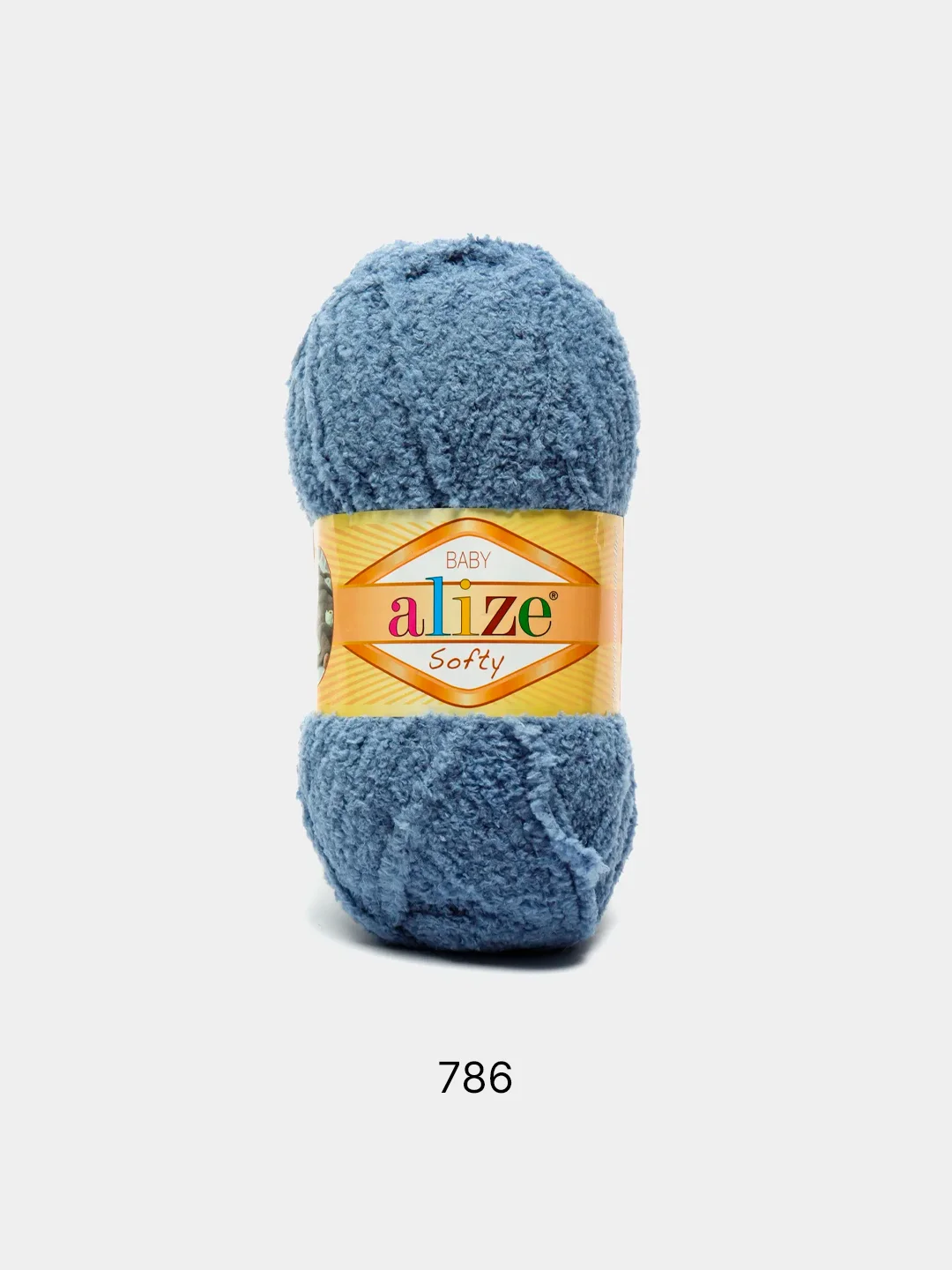 Хром пряжа плюшевая Alize Softy 100% Микрополиэстер 50г 115м (Ализе софти велюровая)