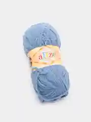 Синий меланж пряжа плюшевая Alize Softy 100% Микрополиэстер 50г 115м (Ализе софти велюровая)