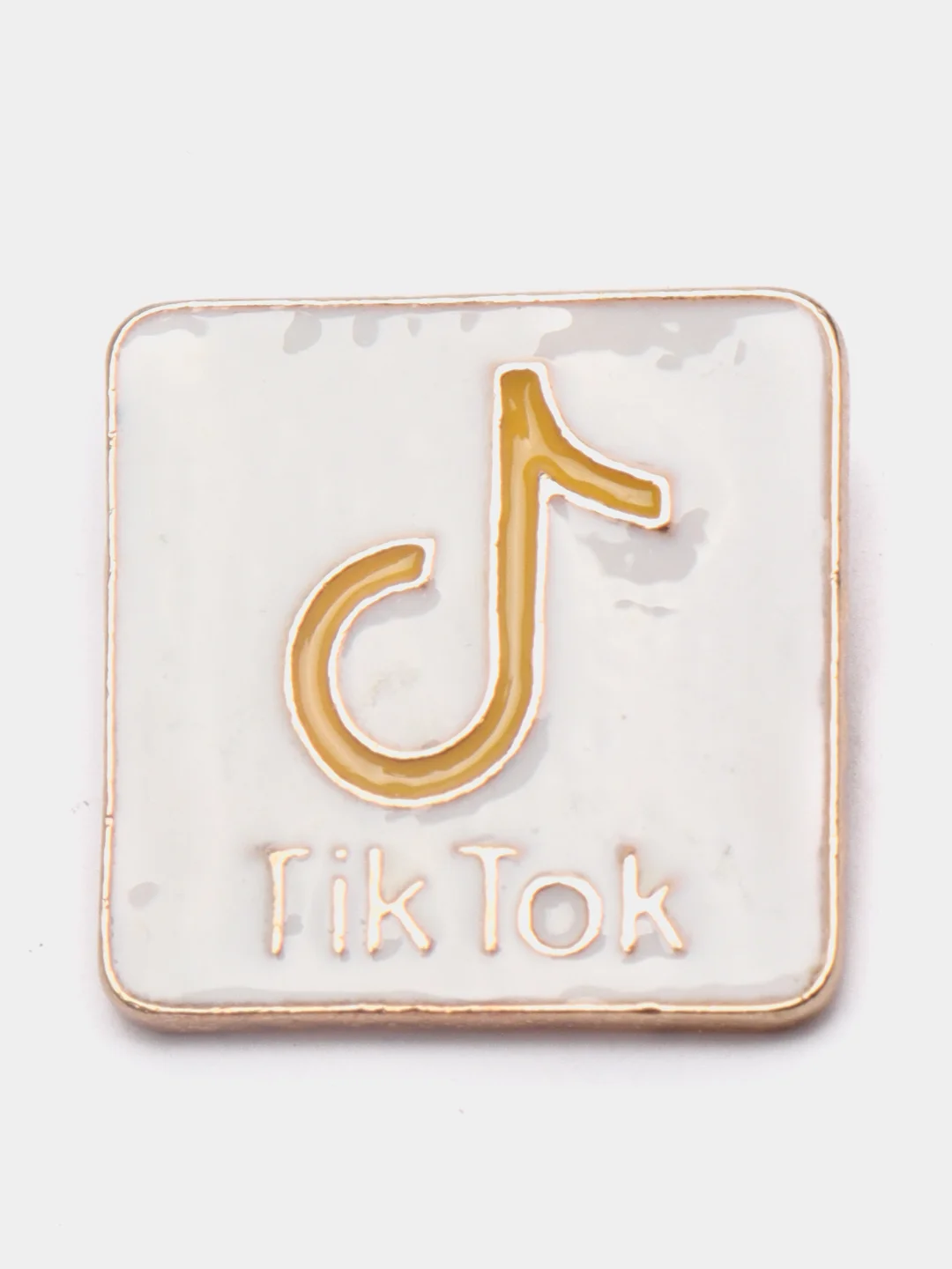 Горчичный брошь "TikTok"