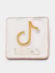 Горчичный брошь "TikTok"
